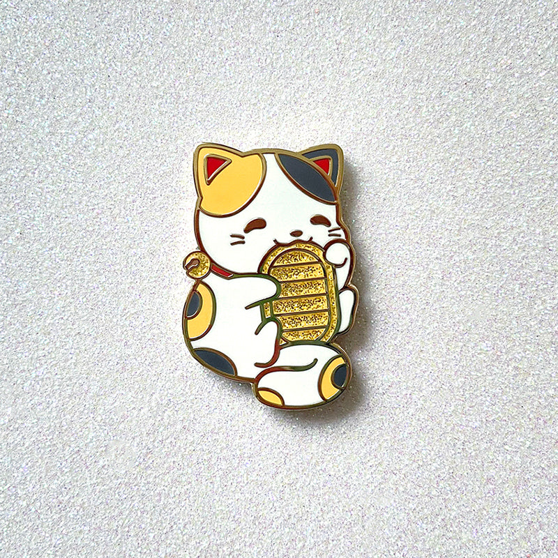 Maneki Neko Cat Pin - Home